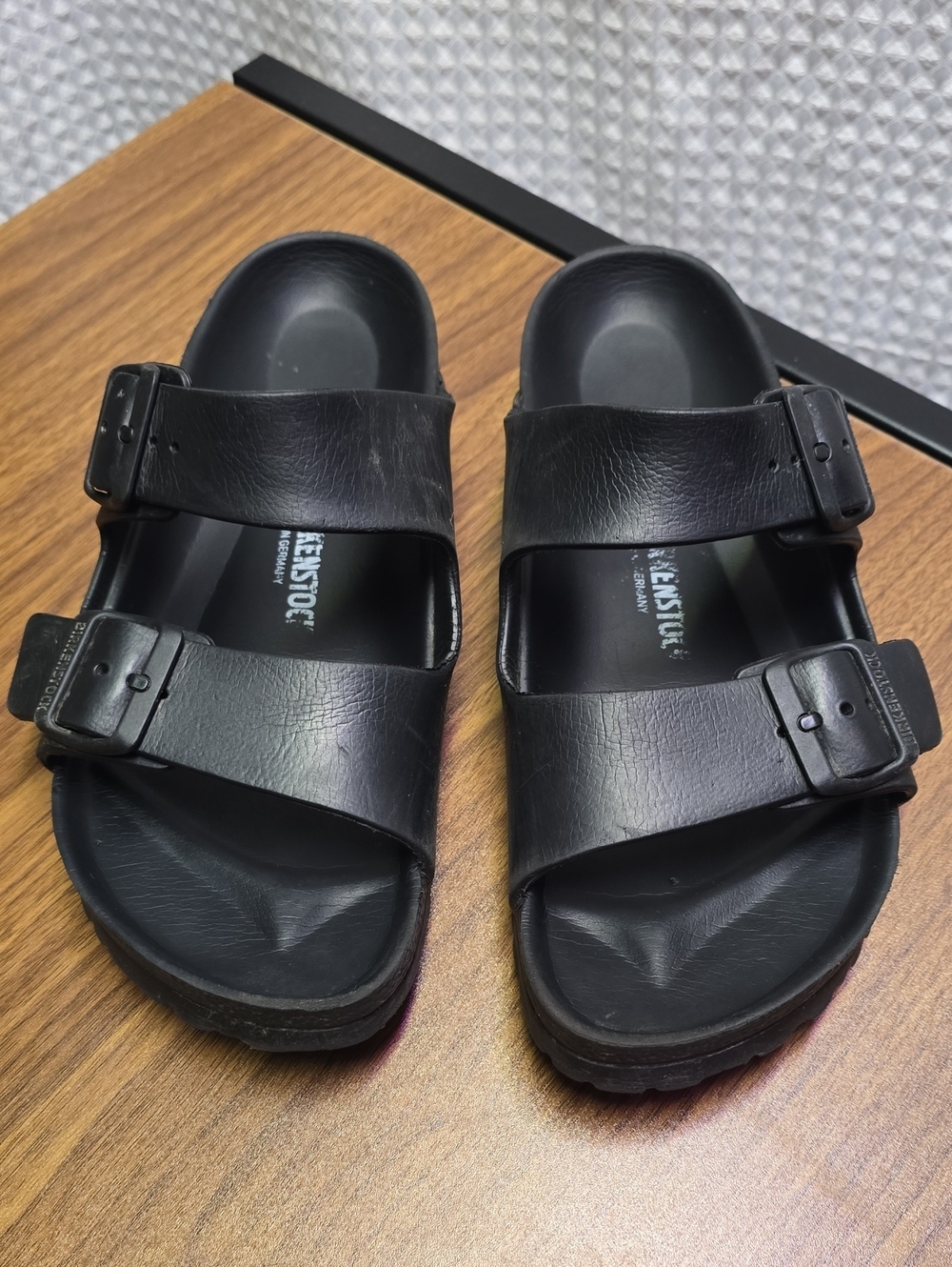 Birkenstock Black Arizona Two-Strap Sandals